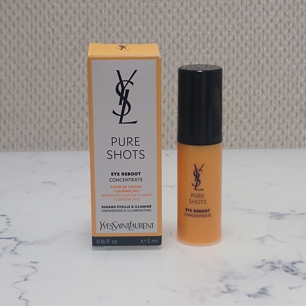 YSL Pure Shots Eye Reboot Concentrate Mini Travel Size .16 oz New in Box